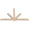 Ekena Millwork Kennewick Smooth Timber Gable Bracket, Douglas Fir, 60"W x 38"H x 1 1/2"D x 3 1/2"F, 15/12 Pitch GBW060X38X0204KEN00SDF - alternate 2